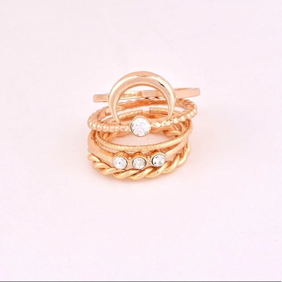 Five Piece Boho Ring Set - Picture 2 of 3